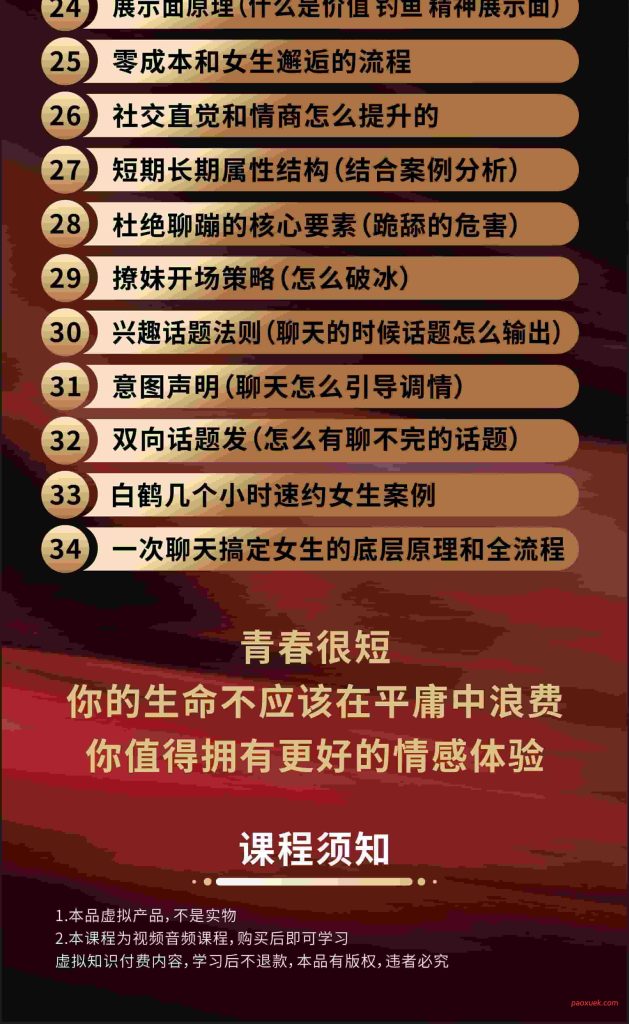 《真自然流技术》:课程目录、交付方式与适合谁插图4 《真自然流技术》课程目录(5)