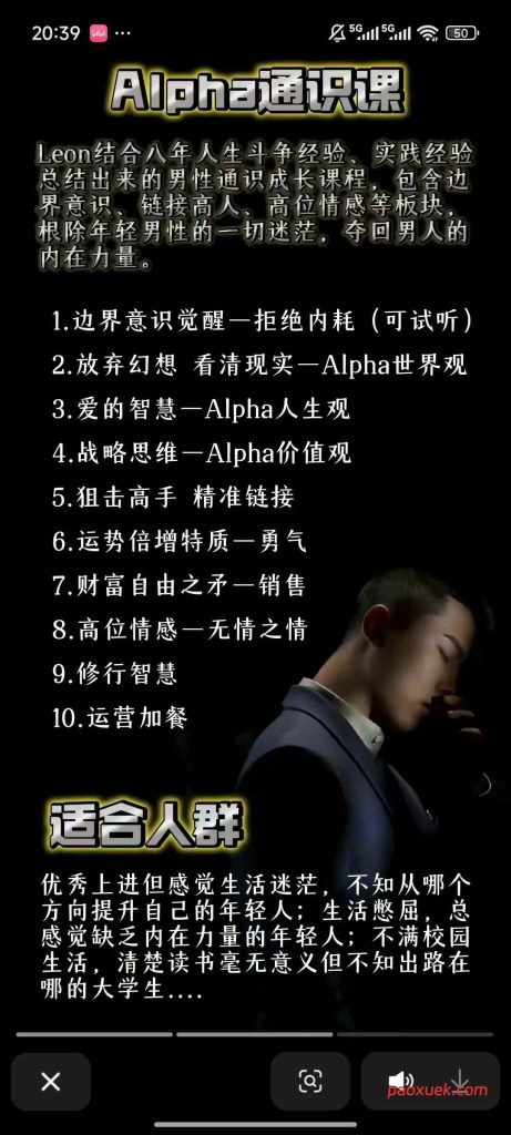 导师Leon《AIpha通识课》